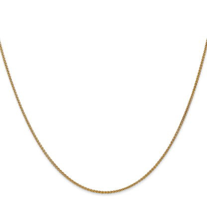 20 Inch 14K White Gold 1mm Box Chain Necklace