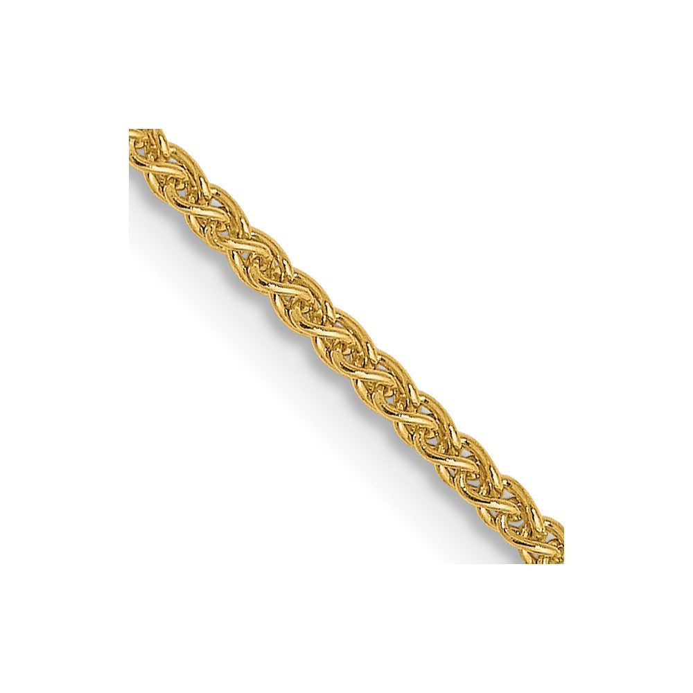3 Inch 14K Yellow Gold 1.2mm Spiga Chain Necklace
