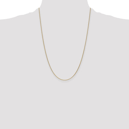 24 Inch 18K Yellow Gold 1.15mm D/C Cable Chain Necklace