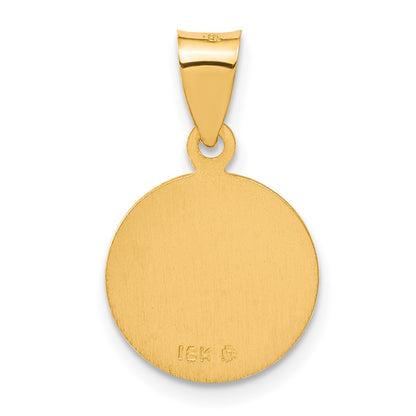 18K Yellow Gold Saint Christopher Medal Pendant