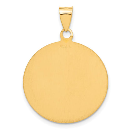 18K Yellow Gold Saint Christopher Medal Pendant