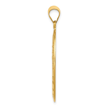 18K Yellow Gold Saint Christopher Medal Pendant