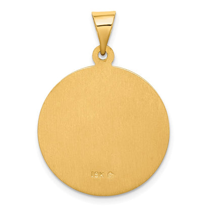 18K Yellow Gold Saint Christopher Medal Pendant