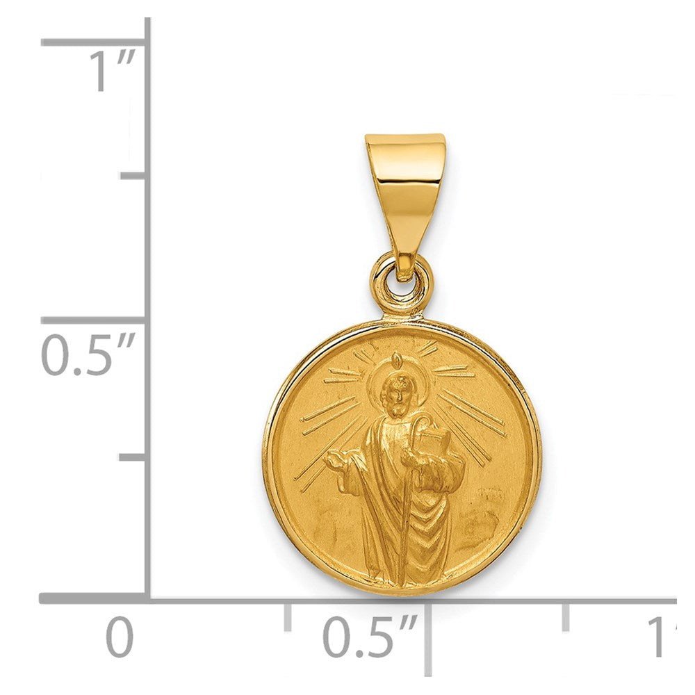 18K Yellow Gold Saint Jude Thaddeus Medal Pendant