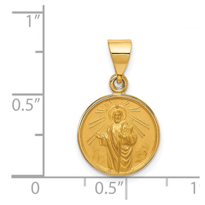 18K Yellow Gold Saint Jude Thaddeus Medal Pendant