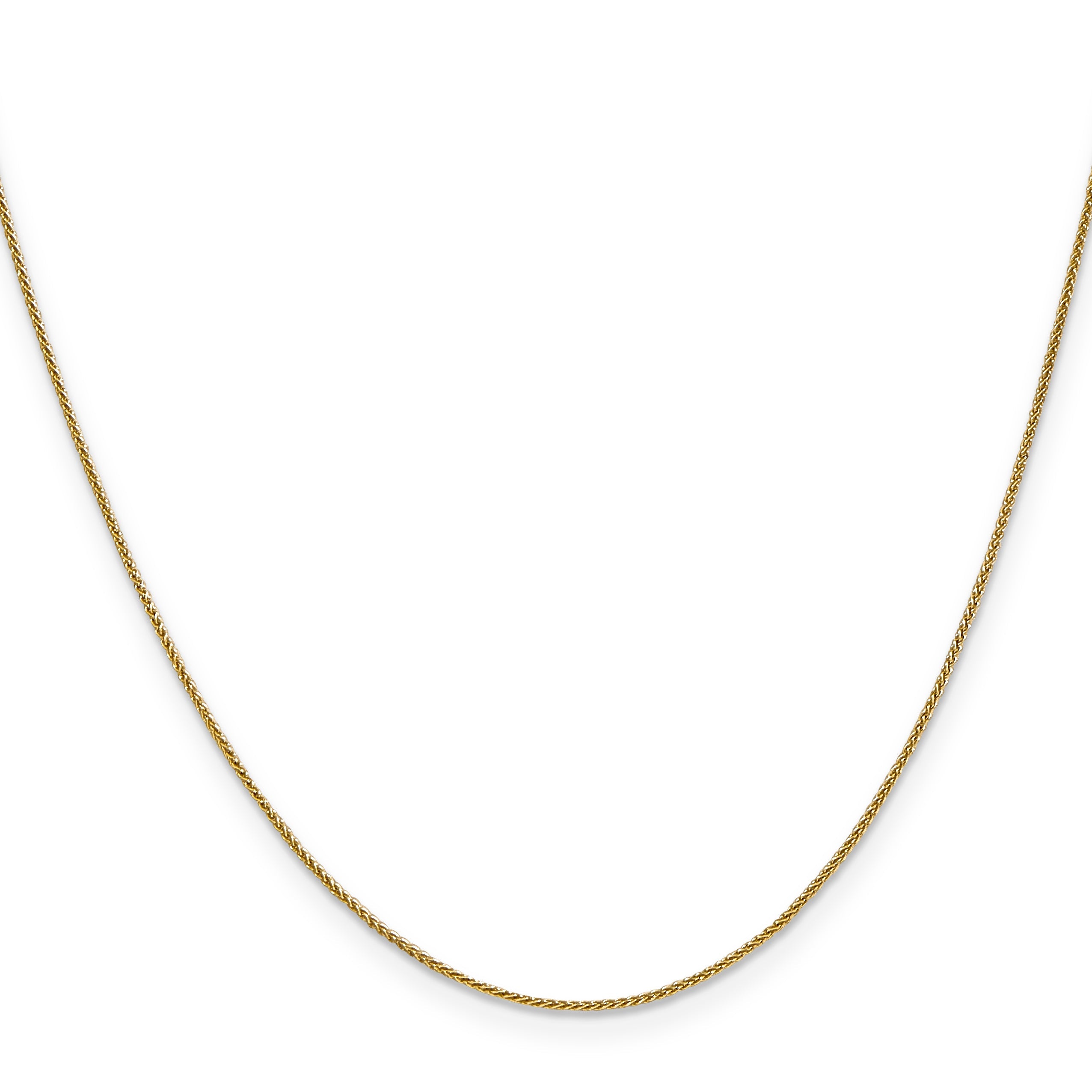16 Inch 14K .8mm Spiga Chain Necklace