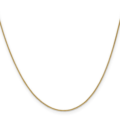 18 Inch 14K .8mm Spiga Chain Necklace