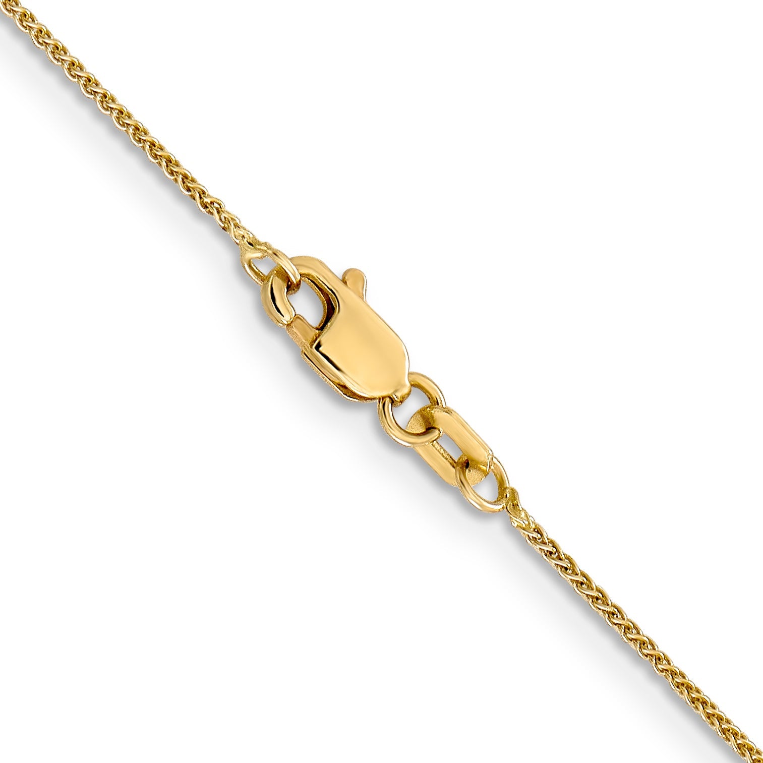 18 Inch 14K .8mm Spiga Chain Necklace