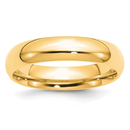10k Yellow Gold 5mm Standard Weight Comfort Fit Wedding Band Ring