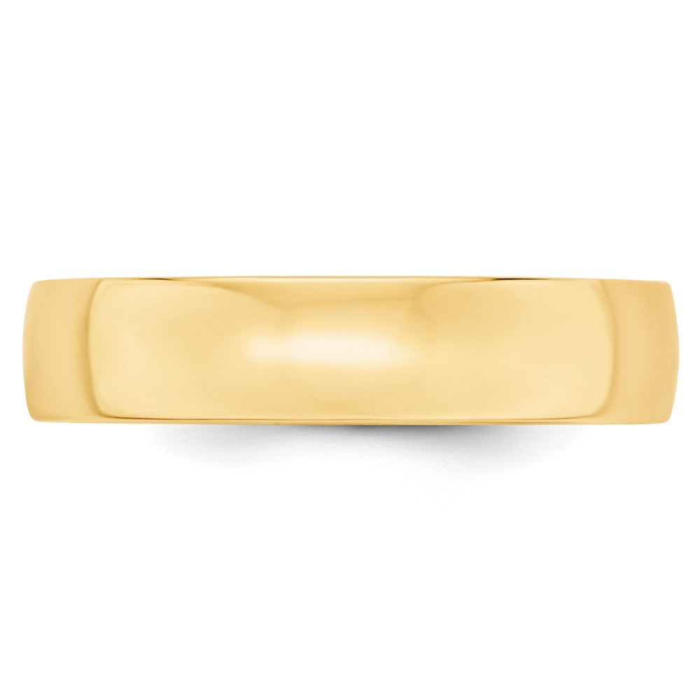 10k Yellow Gold 5mm Lightweight Comfort Fit Wedding Band Ring