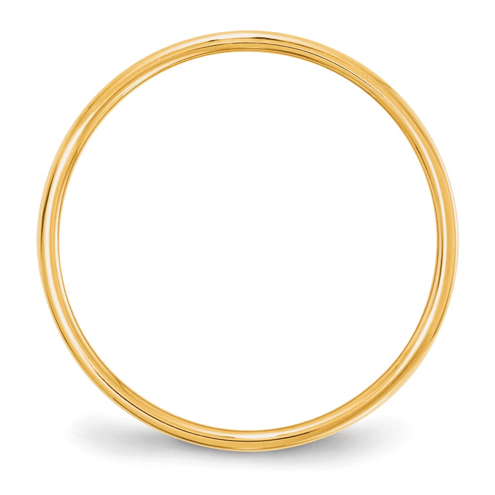 10k Yellow Gold 5mm Lightweight Flat Wedding Band Ring