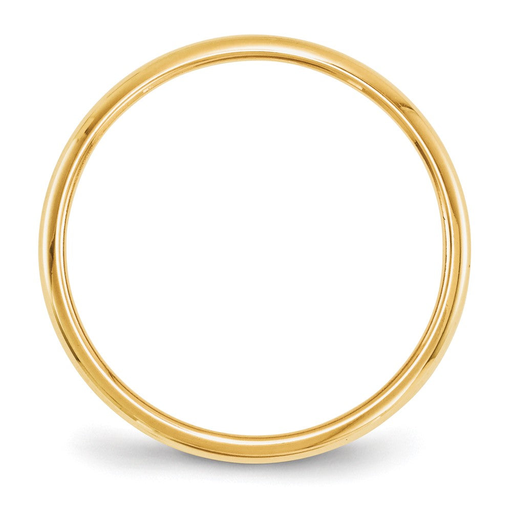 10k Yellow Gold 2mm Half Round Wedding Band Ring
