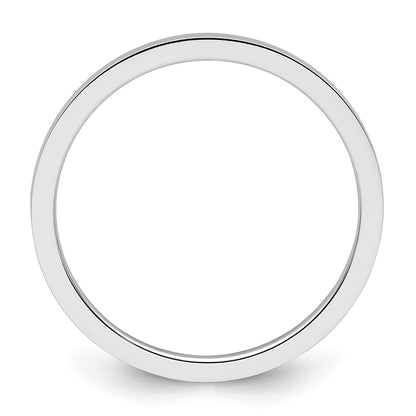 10K White Gold 10K 1.2mm Flat Polished Stackable Band Size 7.5