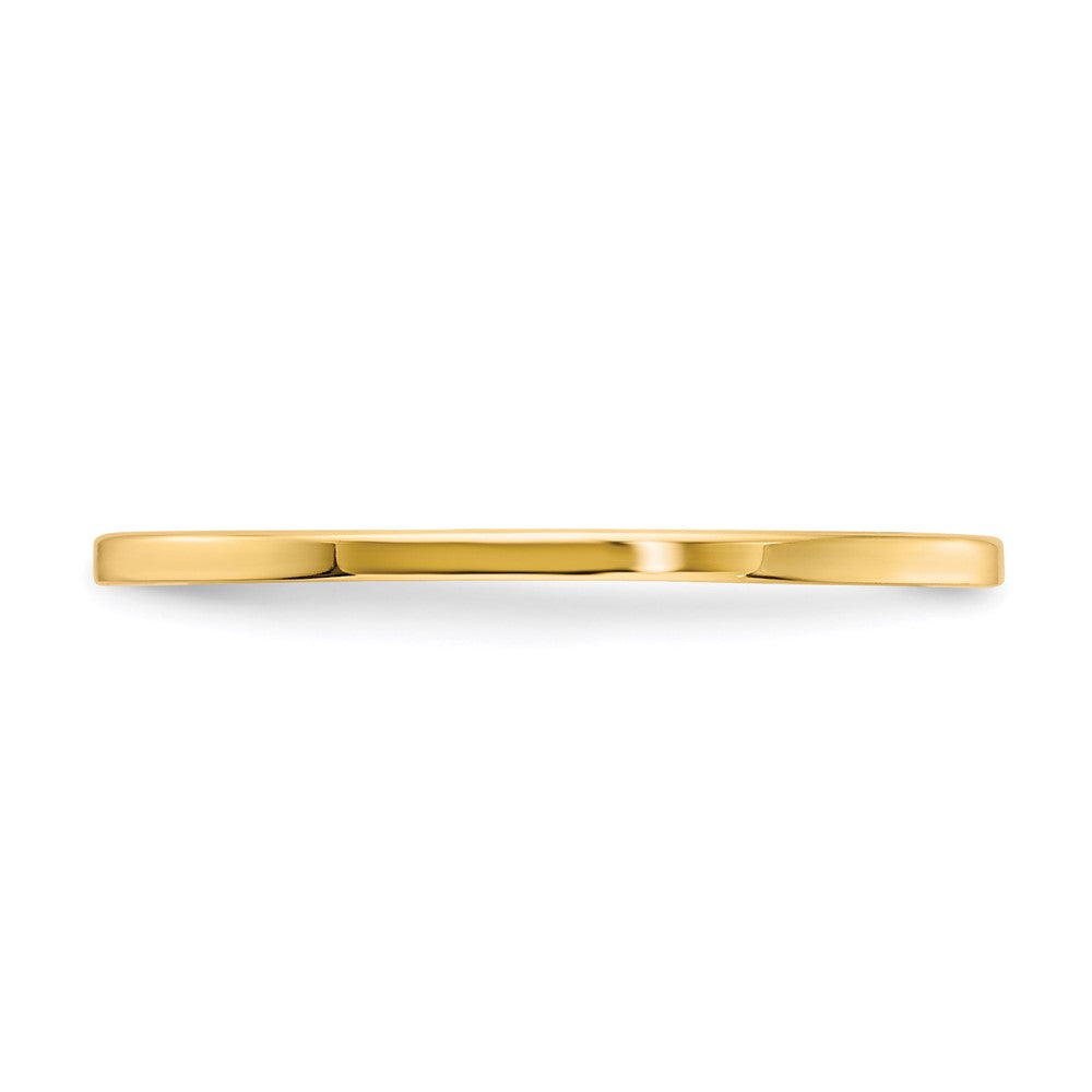 10K Yellow Gold 10K 1.2mm Flat Polished Stackable Band Size 5.5
