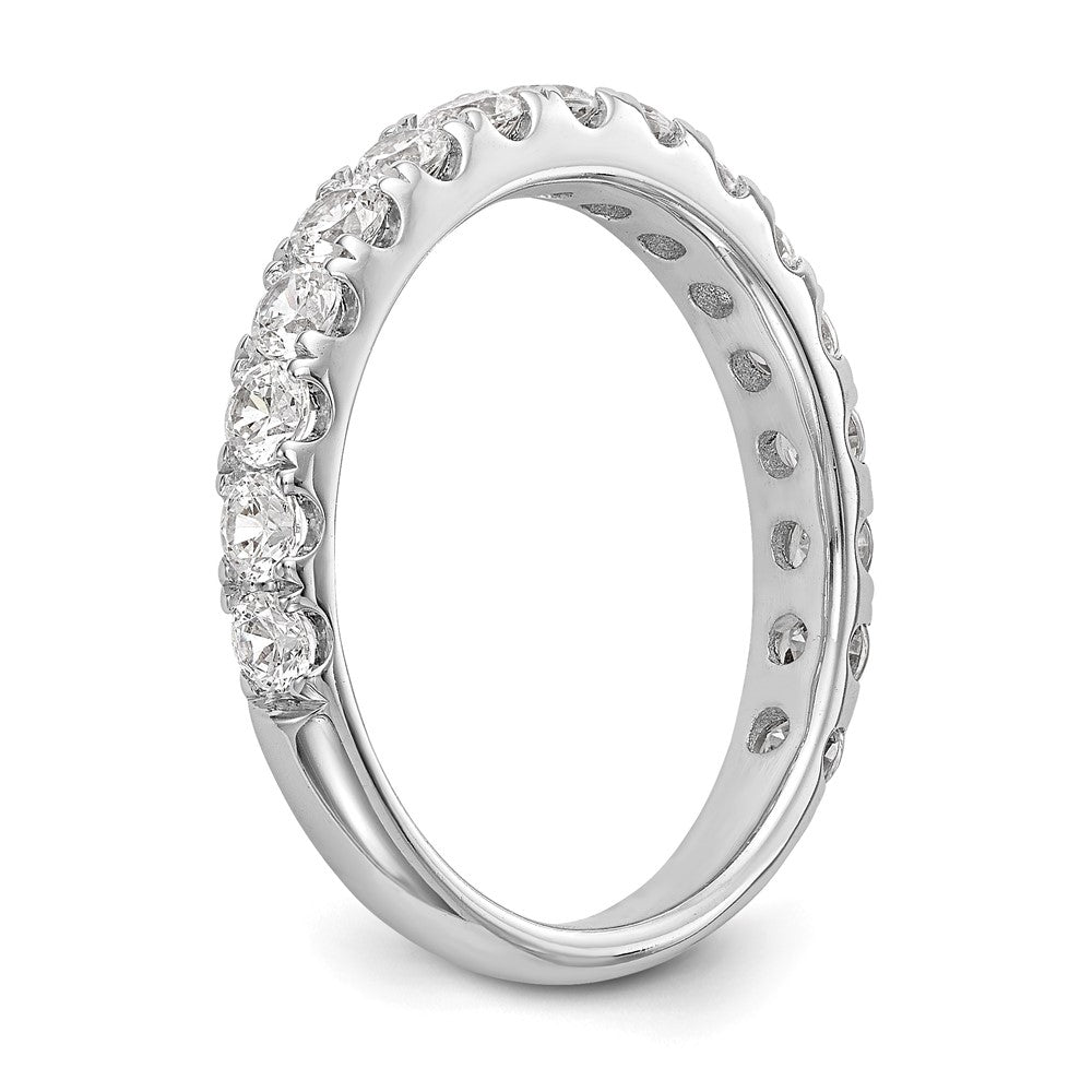 True Origin 14K White Gold 7/8 carat Lab Grown Diamond VS+ F+ Complete Wedding Band Ring