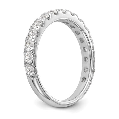 True Origin 14K White Gold 7/8 carat Lab Grown Diamond VS+ F+ Complete Wedding Band Ring