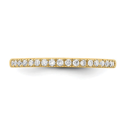 True Origin 14K Yellow Gold 1/5 carat Lab Grown Diamond VS+ F+ Complete Wedding Band Ring