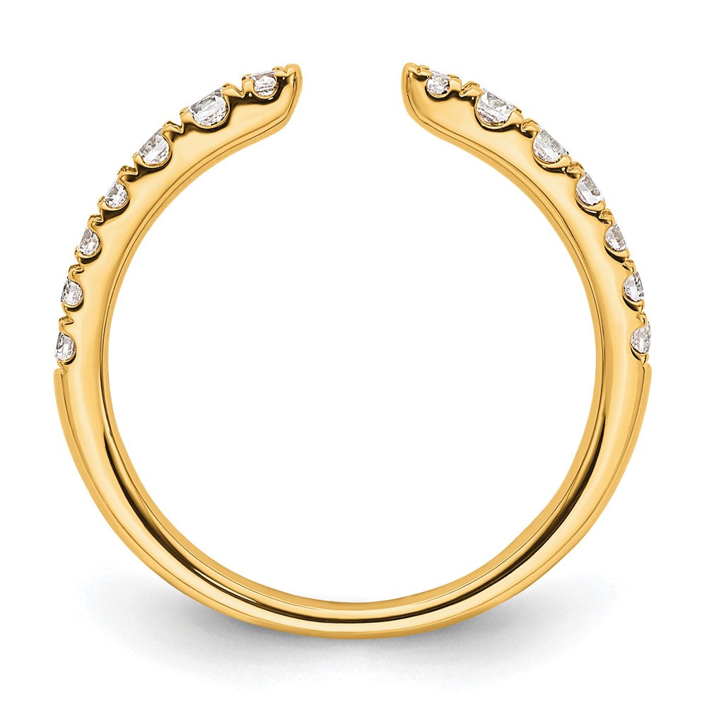 True Origin 14K Yellow Gold 3/8 carat Lab Grown Diamond VS+ F+ Complete Wedding Band Ring