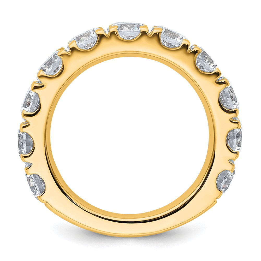 14K Yellow Gold 4 carat Certified Lab Grown Diamond VS/SI+ G+ Complete Wedding Band Ring