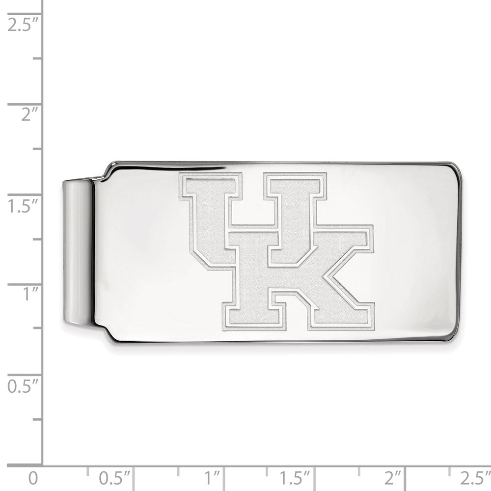10K White Gold LogoArt University of Kentucky U-K Money Clip