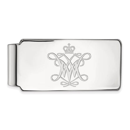 10K White Gold LogoArt College of William and Mary Money Clip