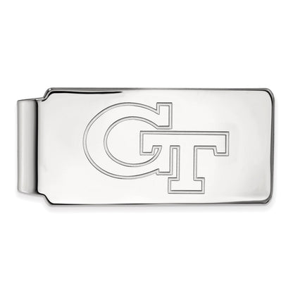 10K White Gold LogoArt Georgia Institute of Technology G-T Money Clip