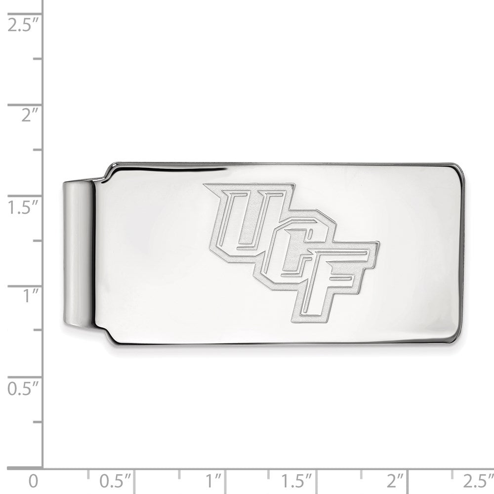 10K White Gold LogoArt University of Central Florida U-C-F Money Clip