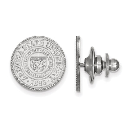 14K White Gold LogoArt Arizona State University Crest Lapel Pin