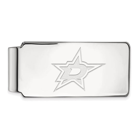 10K White Gold NHL LogoArt Dallas Stars Money Clip