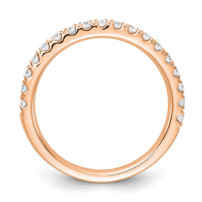 14K Rose Gold 1/2 carat Lab Grown Diamond VS/SI+ G+ Complete Wedding Band Ring