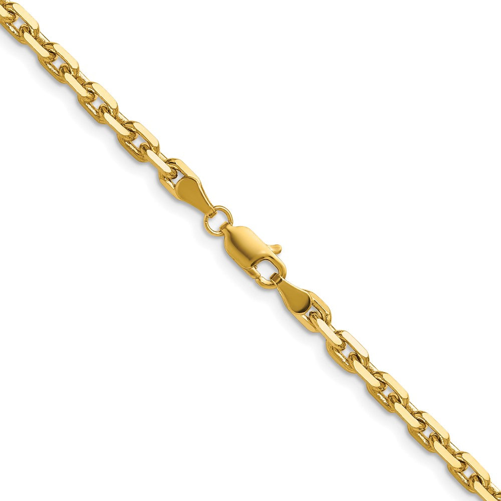 14K Yellow Gold 3.90mm D/C French Link 18 Inch Chain