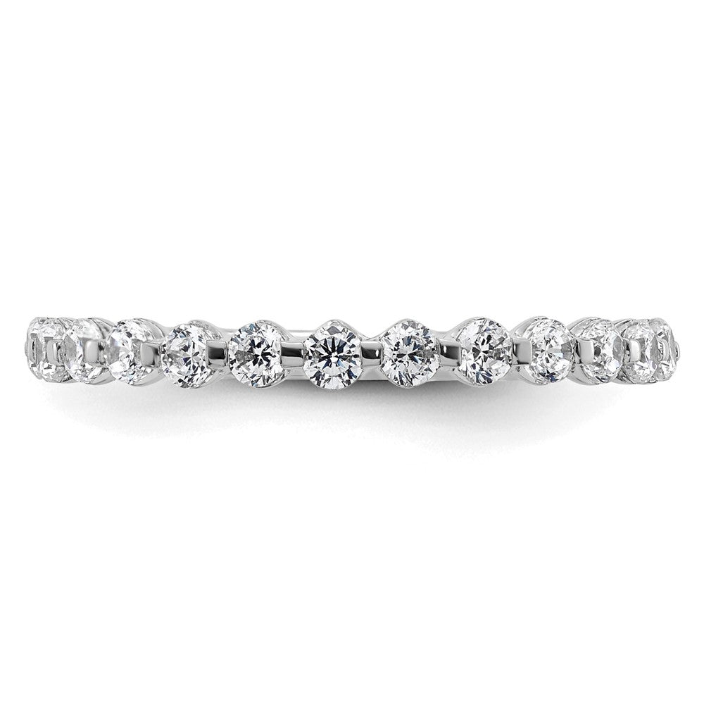 True Origin 14K White Gold 1/2 carat Lab Grown Diamond VS+ F+ Complete Wedding Band Ring