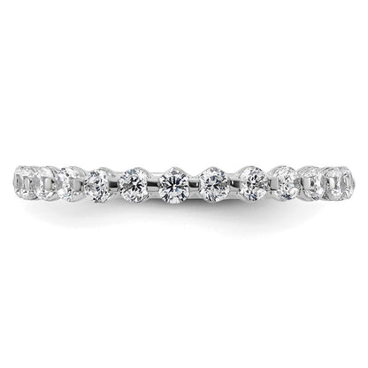 True Origin 14K White Gold 1/2 carat Lab Grown Diamond VS+ F+ Complete Wedding Band Ring