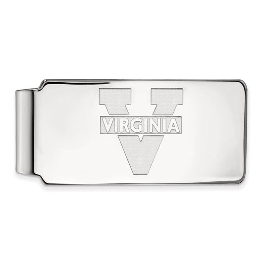 10K White Gold LogoArt University of Virginia Money Clip