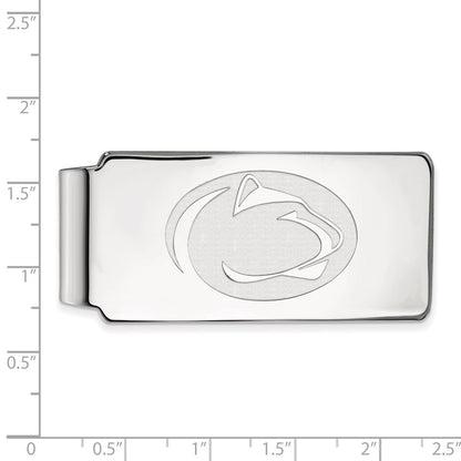 10K White Gold LogoArt Penn State University Lion Money Clip