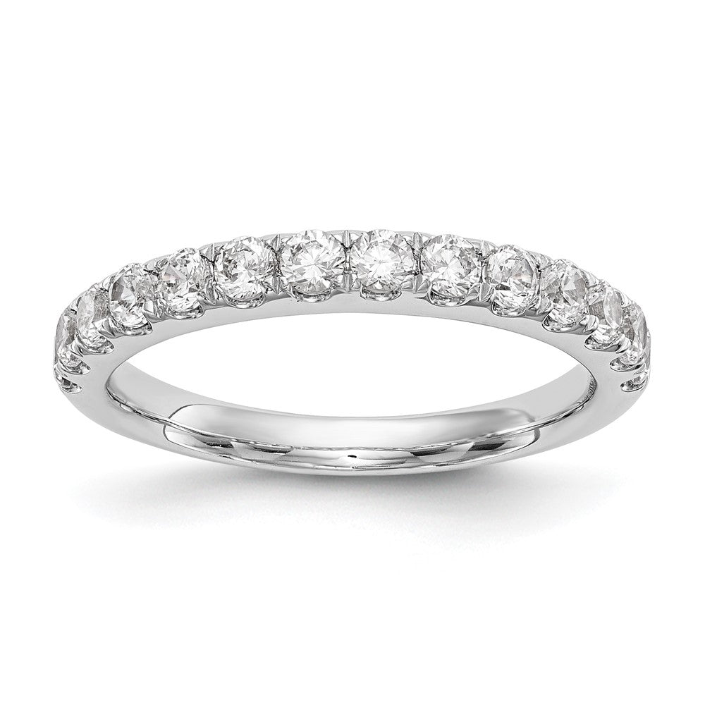 True Origin 14K White Gold 3/4 carat Lab Grown Diamond VS+ F+ Complete Wedding Band Ring