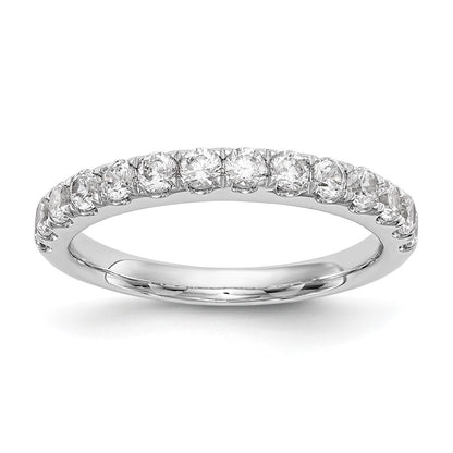 True Origin 14K White Gold 3/4 carat Lab Grown Diamond VS+ F+ Complete Wedding Band Ring