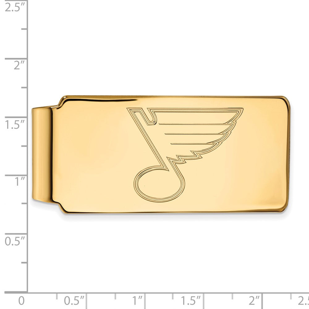 10K Yellow Gold Gold NHL LogoArt St. Louis Blues Money Clip