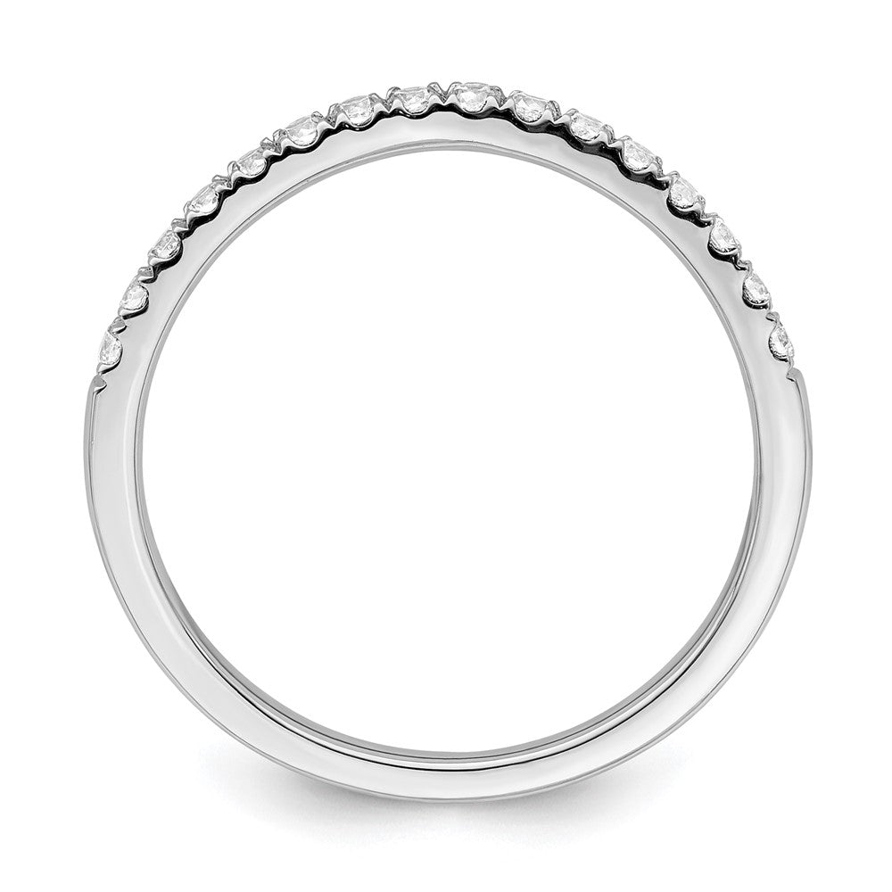 True Origin 14K White Gold 1/2 carat Lab Grown Diamond VS+ F+ Set of Two Complete Wedding Band Rings