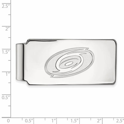 10K White Gold NHL LogoArt Carolina Hurricanes Money Clip