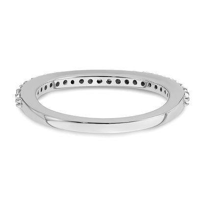 True Origin 14K White Gold 1/3 carat Lab Grown Diamond VS+ F+ Complete Wedding Band Ring