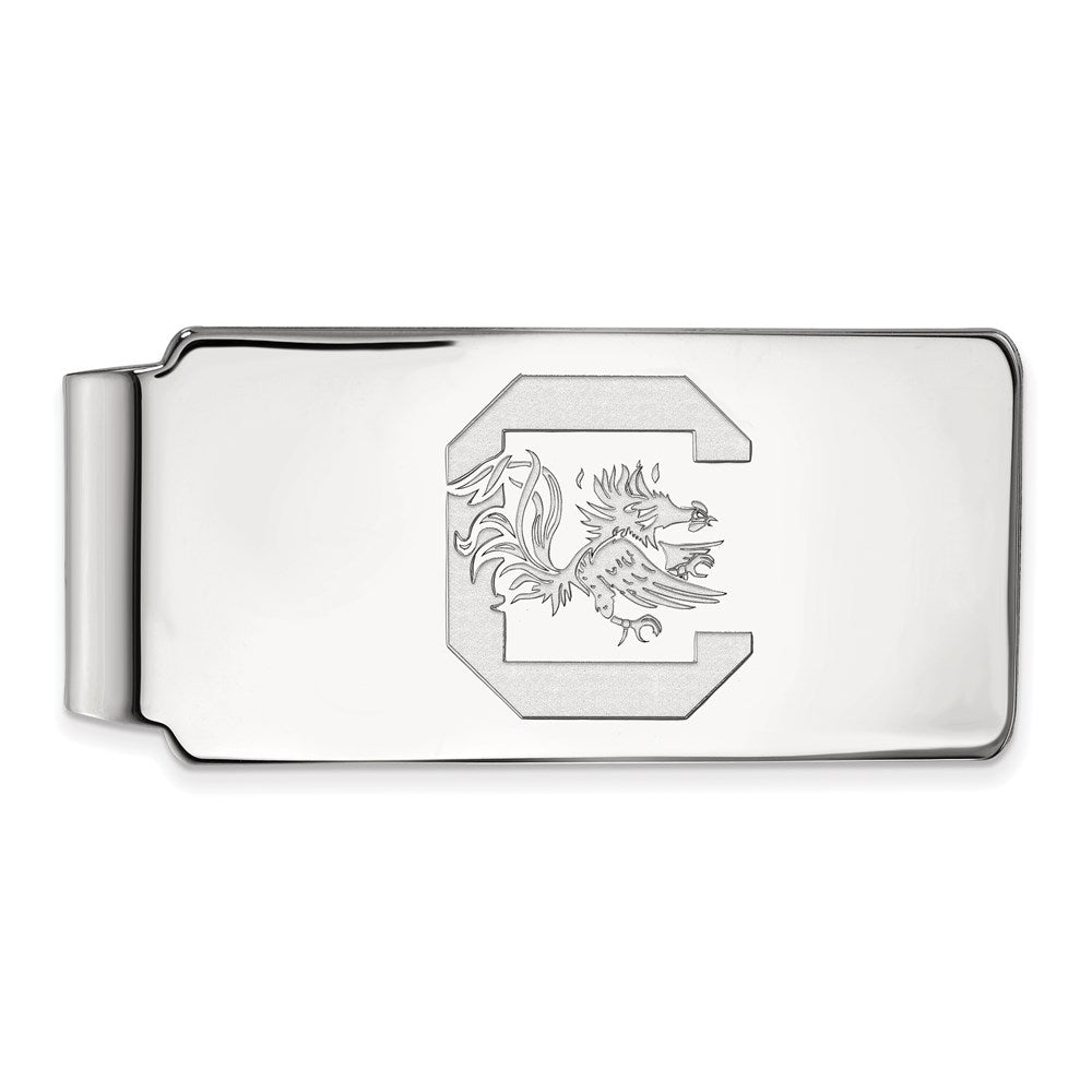 10K White Gold LogoArt University of South Carolina Money Clip