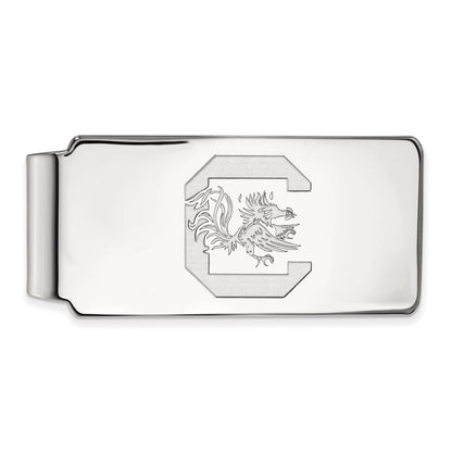 10K White Gold LogoArt University of South Carolina Money Clip