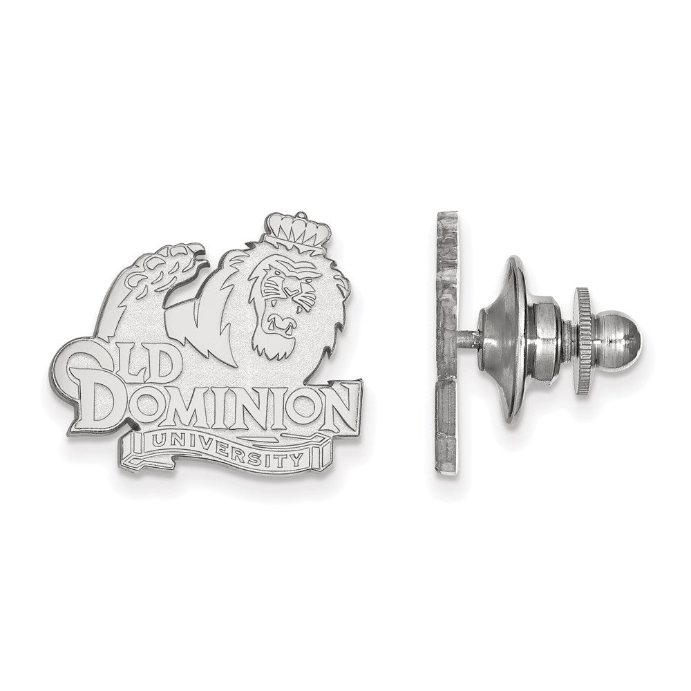 14K White Gold LogoArt Old Dominion University Lapel Pin