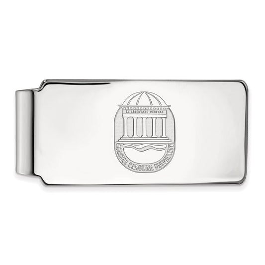 10K White Gold LogoArt Coastal Carolina University Crest Money Clip