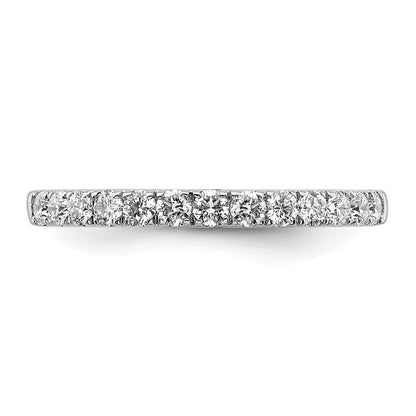 True Origin 14K White Gold 1/2 carat Lab Grown Diamond VS+ F+ Complete Wedding Band Ring
