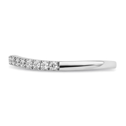 True Origin 14K White Gold 1/2 carat Lab Grown Diamond VS+ F+ Set of Two Complete Wedding Band Rings