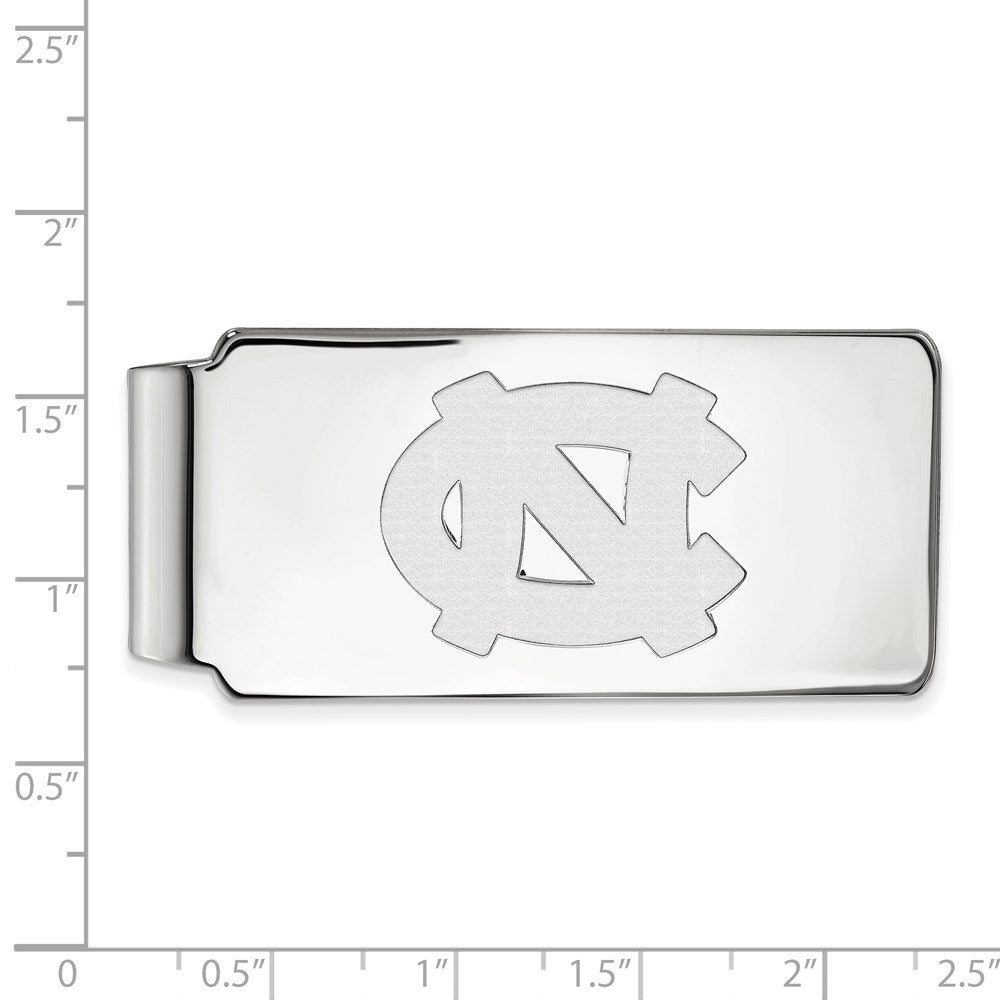 10K White Gold LogoArt University of North Carolina N-C Money Clip
