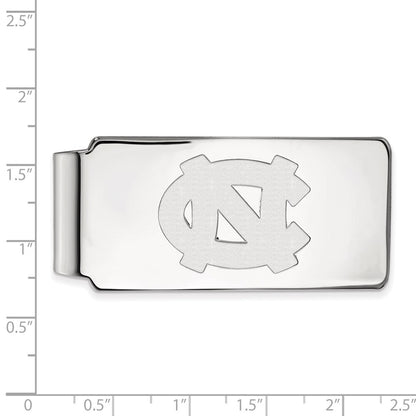 10K White Gold LogoArt University of North Carolina N-C Money Clip
