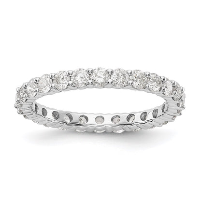 14K White Gold 1.5CT Shared Prong Diamond Eternity Wedding Band Ring